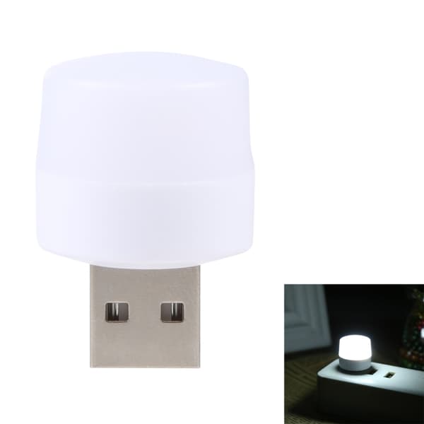 100LM LED USB Mini Nattlys (Hvitt Lys)