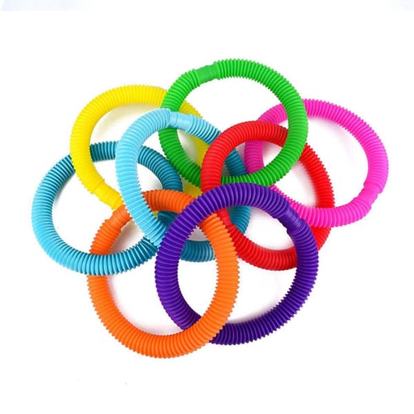 4-pak - Pop Tube - Fidget Legetøj - Legetøj / Sensorisk