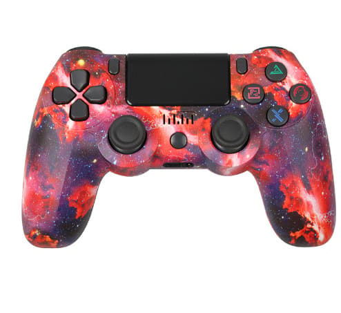 Trådlös handkontroll för PS4/Pro/PS3/Slim/PC/Steam, Bluetooth-handkontroll, Joystick, Stöder 6-Axis, Vibration, Touch Click