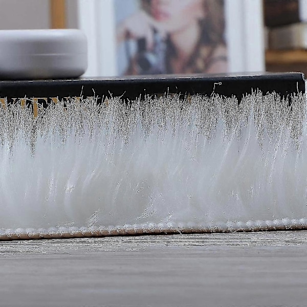 Imiteret fåreskinds tæppe, bløde og fluffy imiterede pels tæpper til soveværelse, stue, børneværelse, langhårede pels tæpper med skridsikker bagside