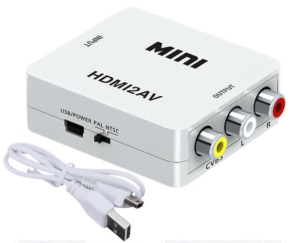 RCA AV til HDMI Konverter / Adapter 1080P Universal Sort