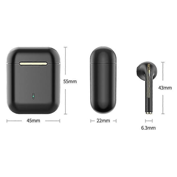 Høretelefoner Bluetooth 5.0 Ørepropper Hovedtelefon Trådløst Headset