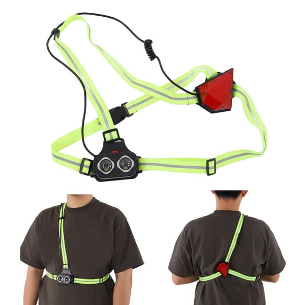 Rechargeable Chest Light for Night Running, Cycling, and Camping