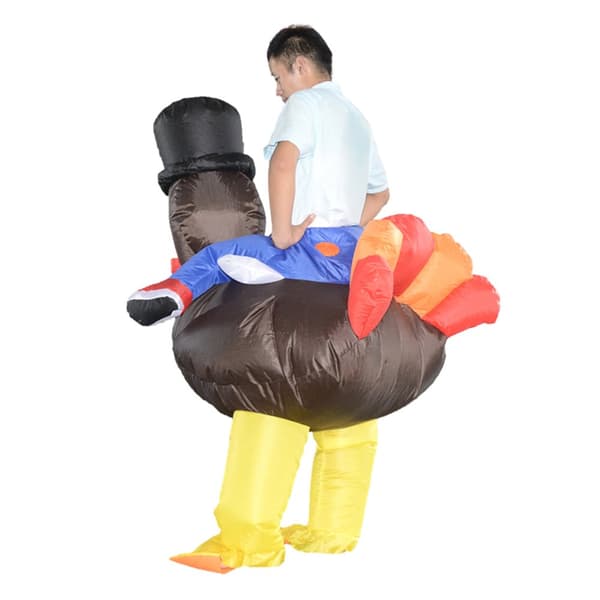 Men's Turkey Costume - Inflatable Halloween Fun!