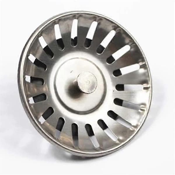 Vaskestopper i rustfritt stål 78 mm universal 2 stk