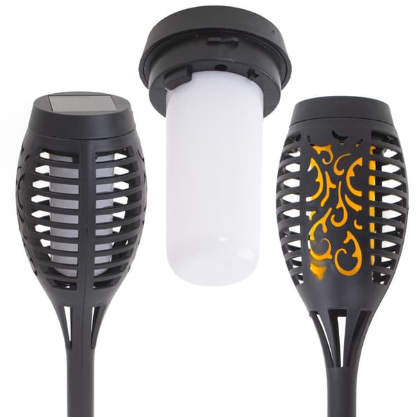 Solar Torches for Garden 4-pack 12 LED 51.5 cm