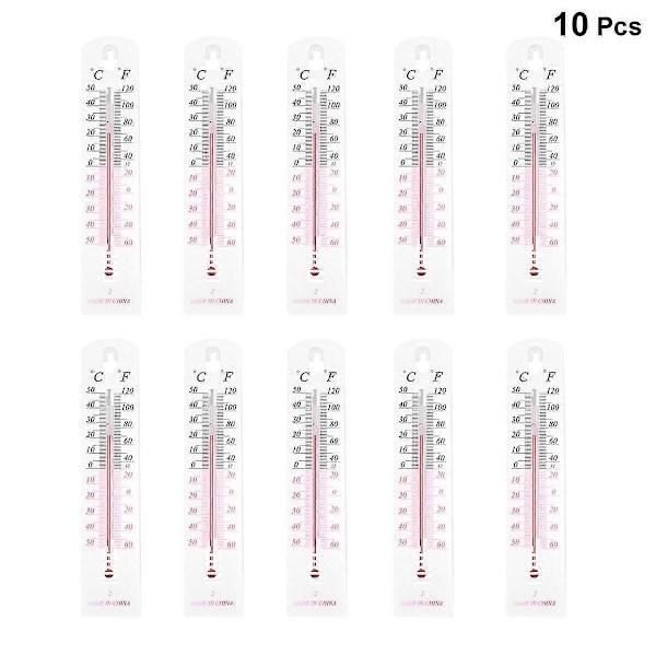 10 st/set inomhustermometer med exakt Celsius Fahrenheit-display