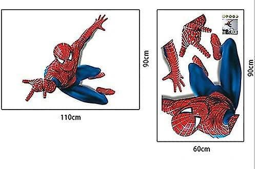 Store Spiderman Vægmærker til Børneværelset - Dekoration til Drenge