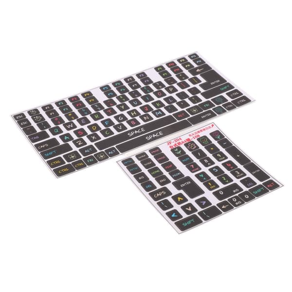 PVC Keyboard Stickers - Decorative Keyboard for Desktop Computer with 84-108 Keys