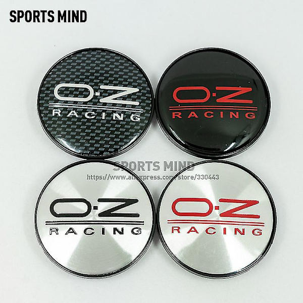 4 st/paket 8 Färger 68mm Oz Racing Bil Hjulnavslock Bil Omklädda Emblem Logotyp Dammskydd, färg 8