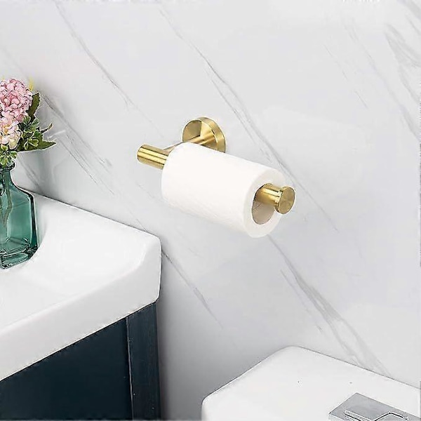 Toiletpapirholder til badeværelse, Premium SUS304 rustfrit stål vægmonteret toiletpapirholder til badeværelse, køkken, vaskerum