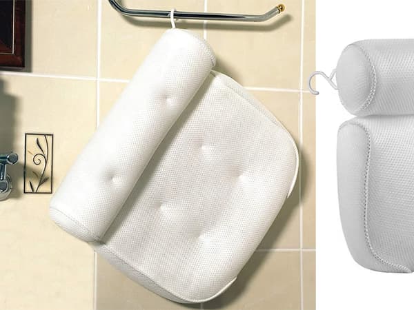 Badekarspude med sugekopper - Blød spa-hovedpude