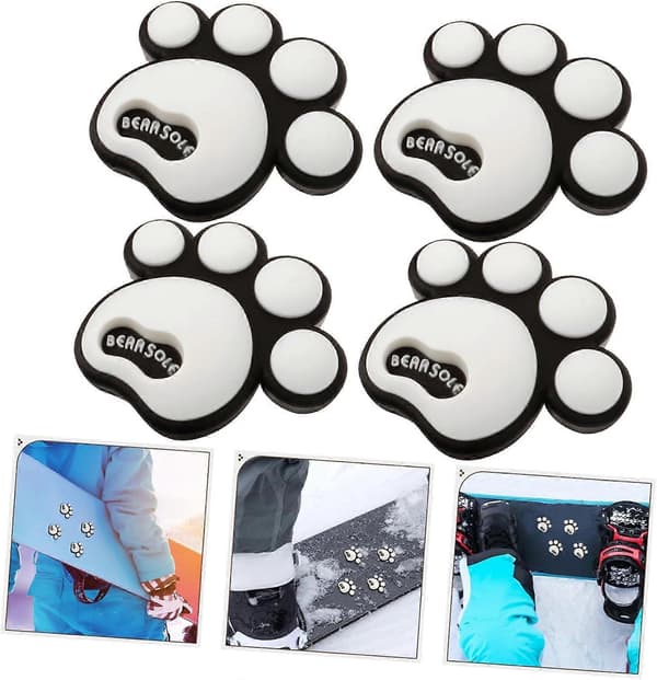 4 stk. Ski Stickers Surfbræt Stomp Pad Spike Stomp Snowboard Grip Sticker Modulær Måtte Stomp Pad Snowboard
