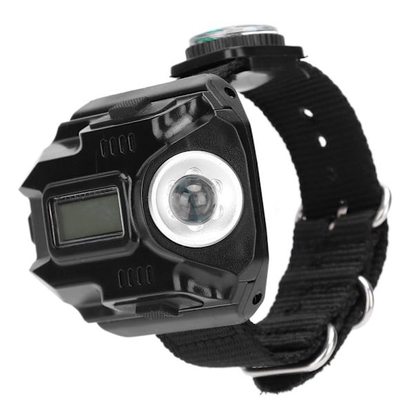 Multifunktionel LED-armbåndsbelysning med elektronisk urdisplay