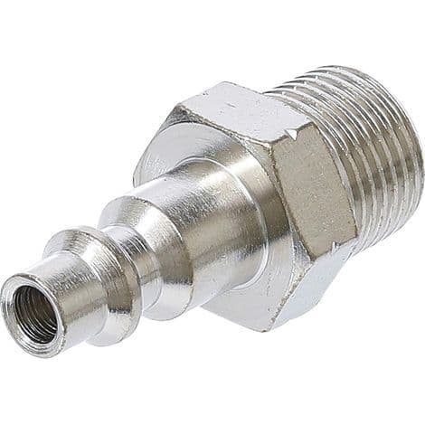 1 - Lynkobling - Udvendigt Gevind - Trykluftadapter - Til Pneumatiske Værktøjer - Industriel Brug - Sølv - 10x3/8 Tommer