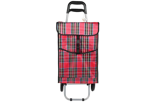 Ostoskärry 92×34×27 cm ruudullinen kuvio