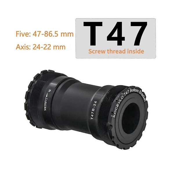 T47 Trådad Bottenfäste Inre Diameter 47mm Bredd 68-86.5mm Aluminiumlager För 24mm Vevarm