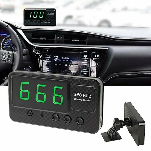 Digital GPS Speedo Speed HUD Head Up Display Hastighetsmätare Universal KMH MPH