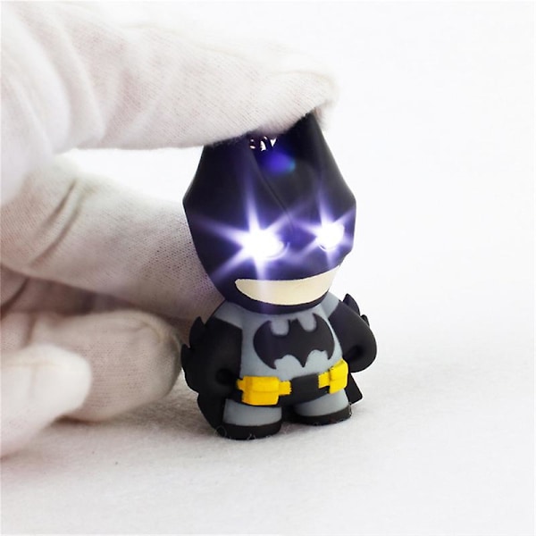Ny Ankomst Batman Nøglering LED Nøglering Med Lyd Lommelygte Seje Nøgleringe
