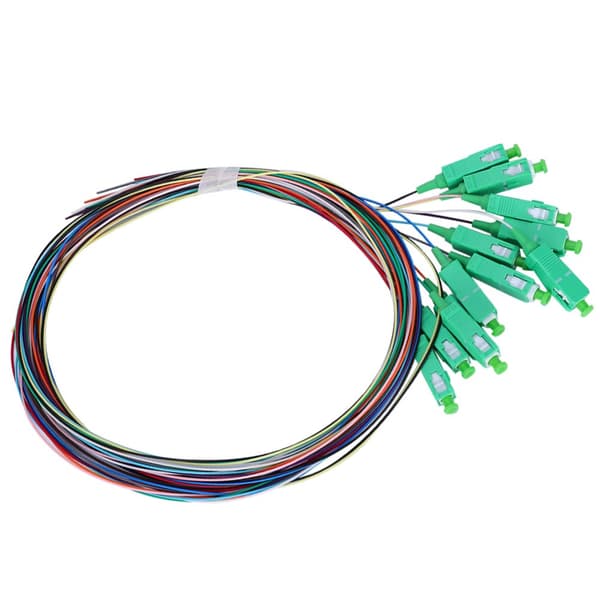 12-core SC Single Mode Fiber Pigtail Cable for Network Communication System