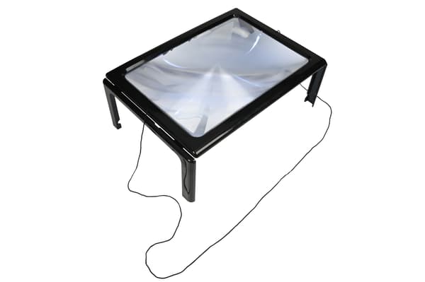 A4-forstørrelsesglas med 4 LED