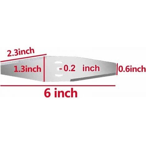 Erstatningsbladhoder for gresstrimmere, gressklippere, ryddesager og ugressfjernere (blader x 4)