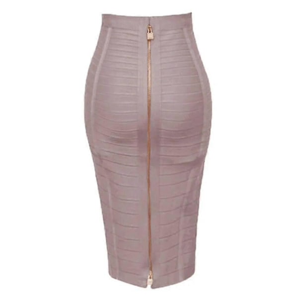 16 Väriä Xl Xxl Seksikäs Yksivärinen Vetoketjullinen Oranssi Sininen Musta Punainen Valkoinen Pinkki Bandage Hame Naiset Joustava Bodycon Kesäinen Lyijykynähame 58cm
