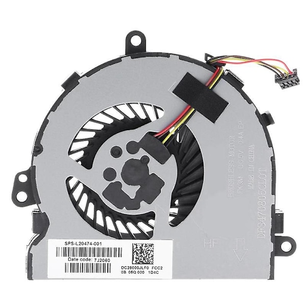 CPU Kjølefan for HP 15-DA 15-DB 15-DI 15-DR 15Q-DX 15T-DS 250 255 256 G7 Bærbar PC Kjølefan