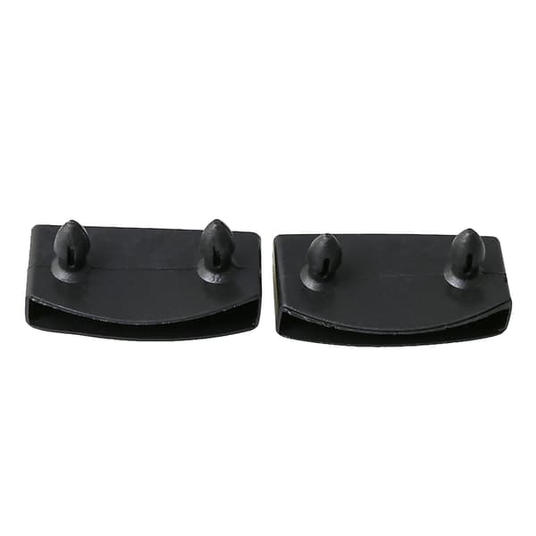 50 stk. Sengelameller Plast End Caps Holdere 55mm Sort -