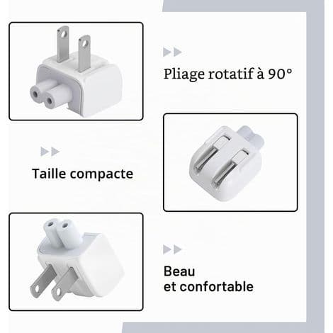 Rejseadapter Europa til USA 2 Stykker - Universaladapter til MacBook, iPad, iPhone - Kompakt og Sikker til Rejser til USA, Canada, Mexico