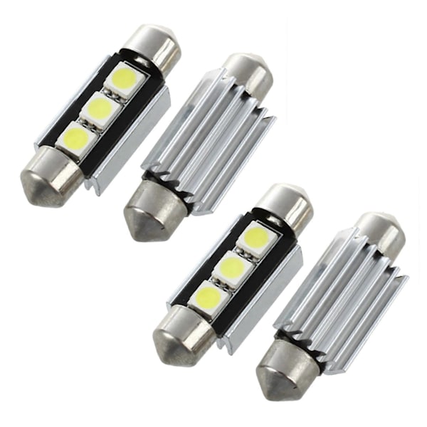 4X SMD LED Feston 39 mm CANBUS C5W 12V 3 Power SMD Nummerplade- & Læselampe - til 3 Serie E3