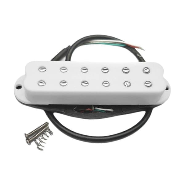 Gitarrpickup Lågt Brus Hög Output Dubbelspole Enkel Gitarrpickup Gitarrdelar Vit