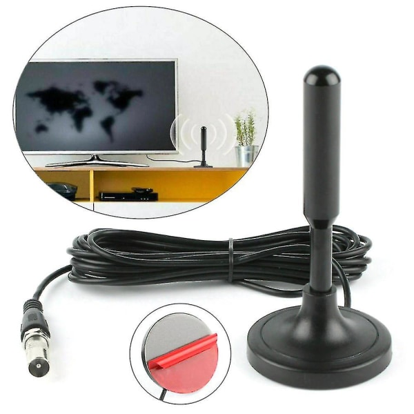 Bimirth Portable Tv Antenna Digital Hd Hdtv Freeview Aerial Outdoor Indoor