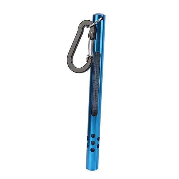 Stream Water Temperature Measuring Tool with Carabiner - Blue