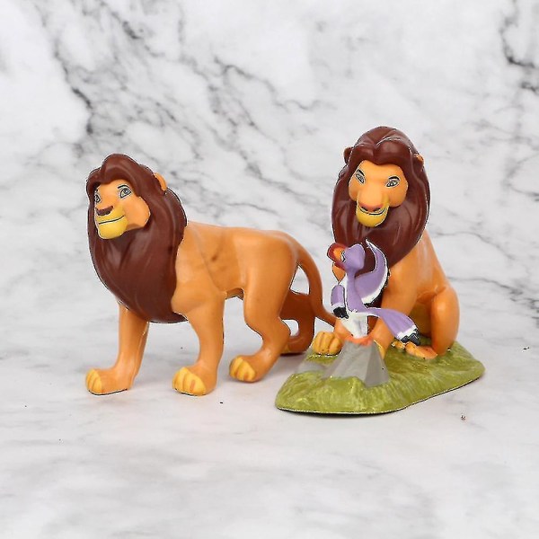 9 st/ set Lejonkungen Simba Nala Timon Modellfigur Pvc Actionfigurer Klassiska leksaker Bästa julklapparna