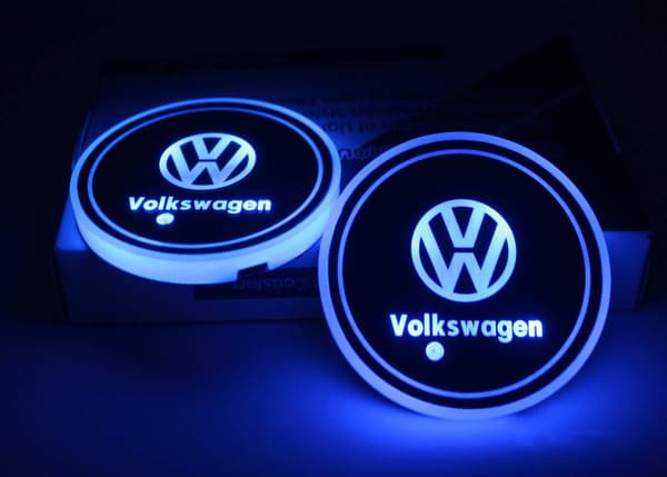 2X Volkswagen LED bundplade til kopholder