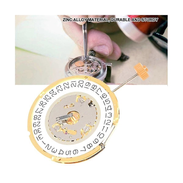 6004D Urverk 6004 Två och en halv Nål Urverk 3 O'Clock Kalender Quartz Urverk Re