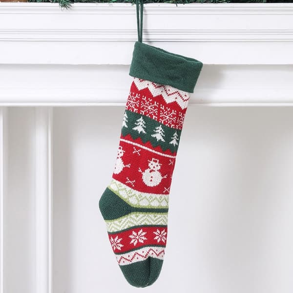 Stickade julstrumpor julklappspåsar 3 3 3