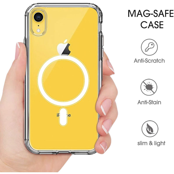 iPhone XR mobile case for MagSafe charger Transparent