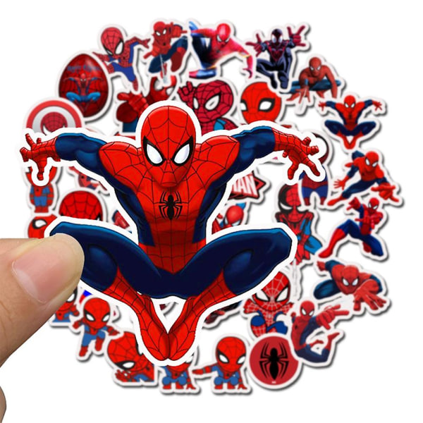 35 stk. Spiderman Aftagelige Vandtætte PVC-Klistermærker Dekal DIY Bagage Køleskab Dekoration