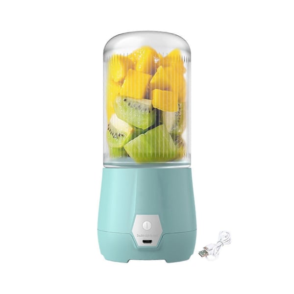 1 Setti 260ML Sähköinen Mehulinko USB-latauksella, Vahva Moottori, 4 Terää, Työtä Säästävä, Tiivis, Pyöristetty Runko, Langaton Mehulinko, Keittiöväline