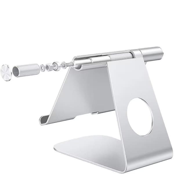 Tablet Stativ, Justerbar Tablet Holder - Minimalistisk Aluminium Desktop Stativ Dock