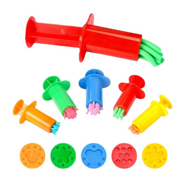 För smarta degverktyg 5x/ set Plasticine Squeeze Set Extruder Tools For Kid Game