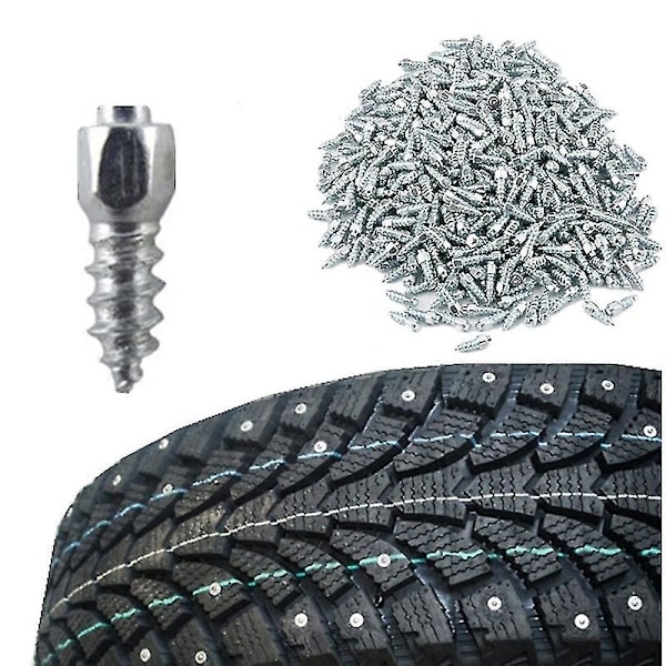 100kpl 4x12mm Pyöränmutterit Lumiruuvit Renkaiden Nastat Liukuestopiikit Auto Moottoripyörä Polkupyörä