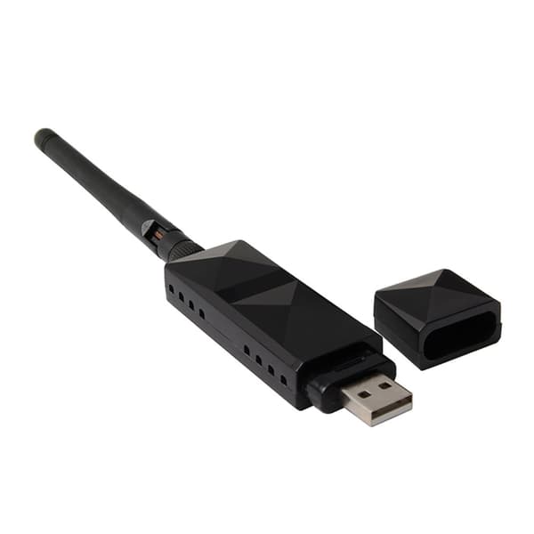 Wireless USB WiFi Adapter with Detachable 2dBi Antenna for TV and Computer