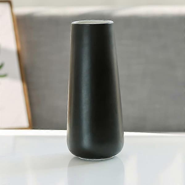 Keramisk blomvas för heminredning, Design Box-förpackning, 28 cm, Matt vit
