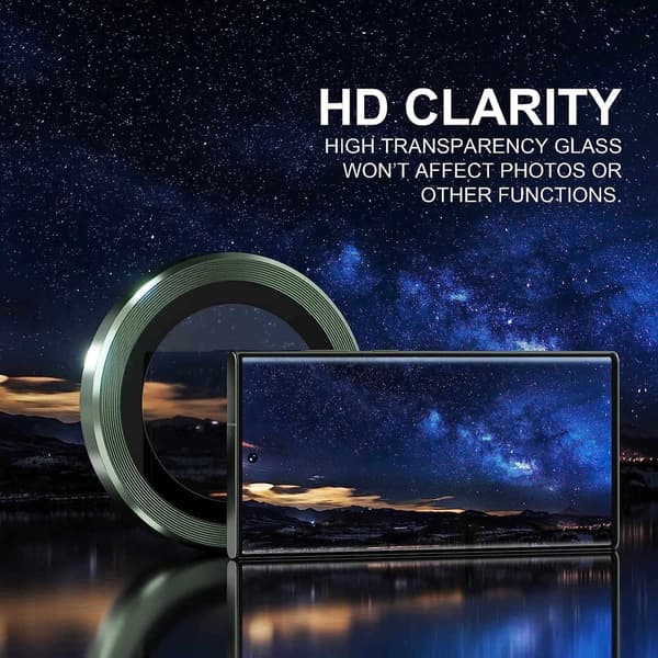 Green Samsung S24 Ultra Camera Lens Protector