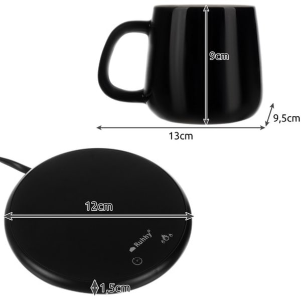Mug & Mug Warmer - Keeps coffee warm