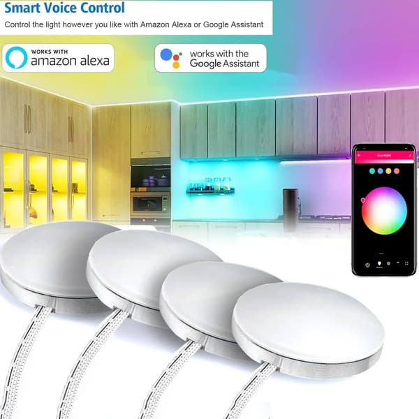Aluminium Tuya Wifi Kontroll RGB LED Under Skap Belysning