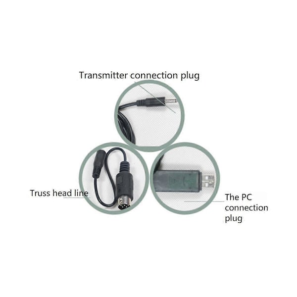 For -SM100 SM100 RC USB Lentosimulaattori FMS Kaapelisarja -I6 I10 I6X -T6 -CT6B TH9X RC